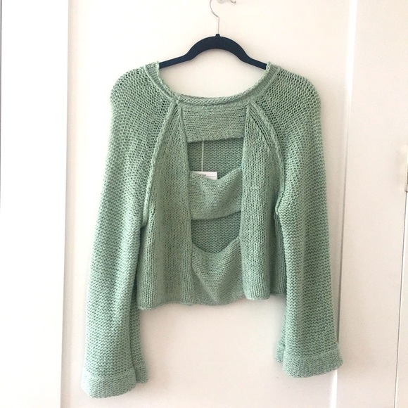 Free People Open Back Sweater XS NWT - Picture 4 of 4